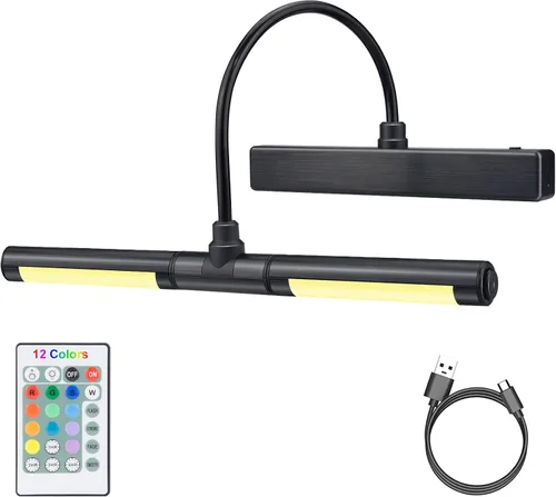 Vista 36 de LUXSWAY - Iluminación LED inalámbrica para marcos de fotos, iluminación recargable para exhibición de arte, clip para cuadros, luces para sobre