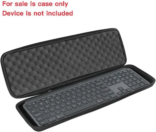 Vista 2 de Hermitshell Estuche rígido de viaje para Logitech MX Keys/Logitech MX Keys S teclado iluminado inalámbrico avanzado