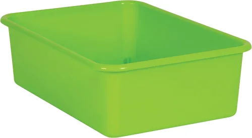 Vista 2 de Teacher Created Resources® Lime Large Plastic Storage Bin (Pack of 2)