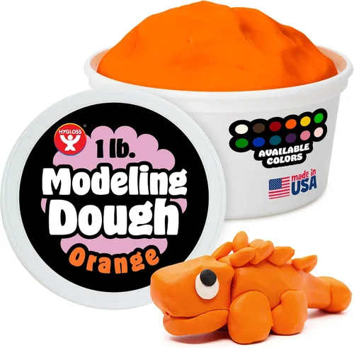 Vista 15 de Hygloss Masa de Modelado para Jugar para Niños – Masa Sensorial Segura y No Tóxica para Artes y Manualidades – Tubo de 1 lb – Arcilla de Jugar