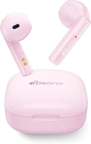 Vista 10 de Auriculares Bluetooth inalámbricos verdaderos: auriculares Bluetooth ultraligeros para comodidad durante todo el día, auriculares TWS impermeables