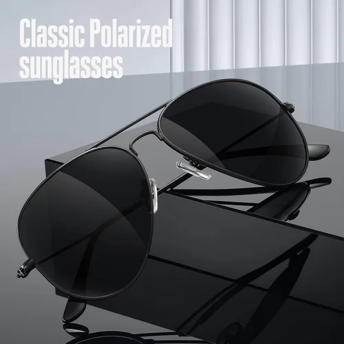 Vista 5 de kunchu Classic Aviator Sunglasses for Men Womens Sunglasses Driving Polarized Sunglasses UV 400 Lens Protection