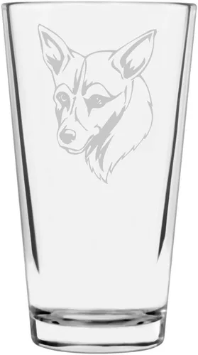 Vista 109 de Podenco Canario - Vaso de pinta de 16 onzas con temática de perro personalizado