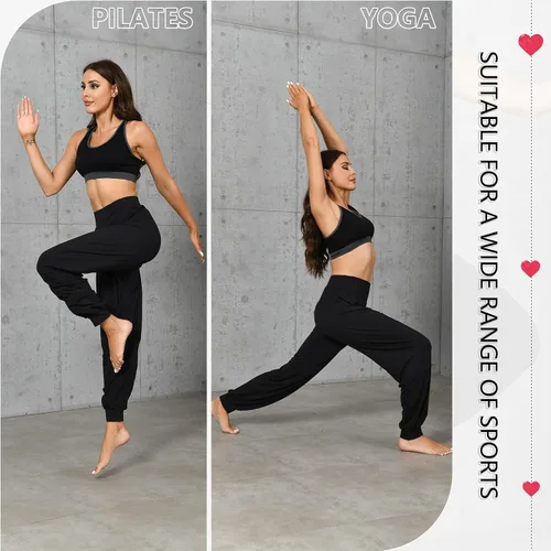 Vista 8 de Marca Hoerev pantalones de modal y elastano súper suave para yoga y pilates.