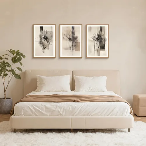 Vista 89 de FWIEXA Juego de Arte de Lienzo Bohemio Enmarcado para Pared, Cuadros Botánicos Verde Salvia Decoración de Pared, Impresiones de Arte de Plantas