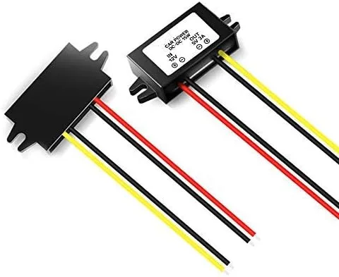 Vista 2 de Magnolian Paquete de 2 fuentes de alimentación de pantalla LED de coche 12V a 5V 3A DC/DC Buck convertidor módulo