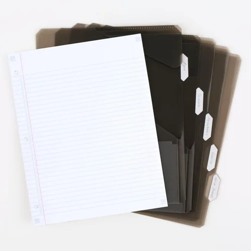 Vista 6 de Five Star Cuaderno recargable Flex + aplicación de estudio, carpeta de 1 pulgada con cubierta personalizable, cuaderno con rayas universitarias