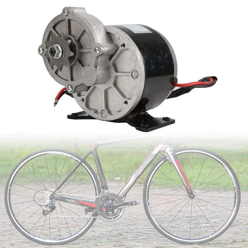 Vista 2 de Motor eléctrico de reducción de engranajes de 12 voltios, motor eléctrico de 12 V 250 W, motor de cepillo de reducción de engranajes de CC
