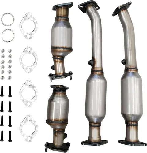 Vista 9 de Convertidor catalítico del colector delantero compatible con Nissan Sentra 2009-2016 1.8L/2.0L SULEV Emisiones S/SL/SR/SV (compatible con EPA)