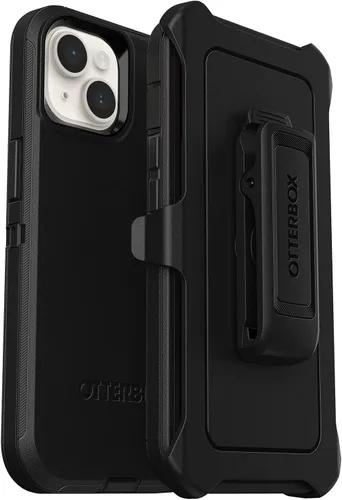 Vista 8 de OtterBox Funda para iPhone 14 Plus Commuter Series, negra, delgada y resistente, apta para bolsillo, con protección de puerto