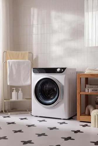 Vista 5 de Auertech Secadoras portátiles para lavandería, secadora de ropa de 2.6 pies cúbicos con bañera de acero inoxidable, secadora eléctrica con perilla