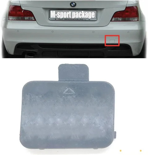Vista 2 de Cubierta de remolque trasera compatible con BMW Serie 1 M Sport E82 Coupé E88 Convertible 2007 2008 2009 2010 2011 2012 2013 2014 2015 2 puertas