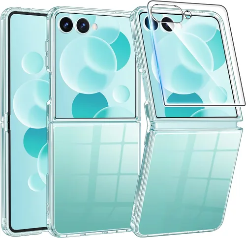 Vista 26 de FNTCASE Funda magnética para Samsung Galaxy Z Fold 7 con protección de bisagra Protector de pantalla, anti amarillento, cubierta de célula