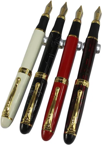 Vista 9 de Gullor 3 piezas en set 606 pluma estilográfica con cartuchos en 3 colores con estuche para pluma