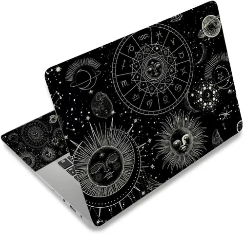 Vista 42 de Adhesivo para laptop de 12.1-15.6 pulgadas, calcomanía reutilizable universal de vinilo para laptop, protector de arte impermeable en color panal