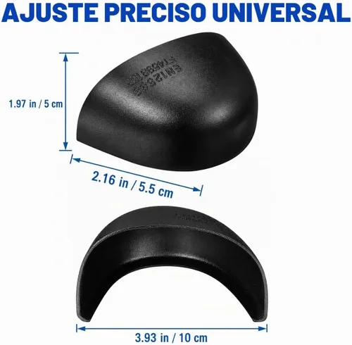 Vista 4 de Cabilock Insertos de punta de acero para zapatos, 1 par de protectores Punteras internas de metal para calzado compatible con una espaciosa puntera