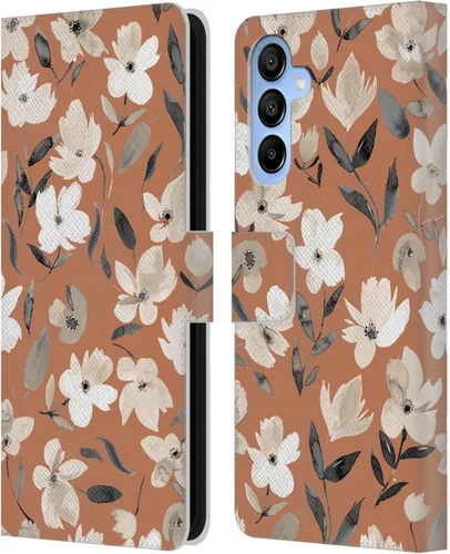 Vista 85 de Head Case Designs Officially Licensed Ninola Ditsy Flowers Yellow Nature Bold Leather Wallet Case Compatible with Samsung Galaxy A07 4G