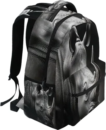 Vista 2 de Nander Mochila de viaje con mapa del mundo, pintura escolar, mochila para computadora portátil, mochila universitaria para mujeres, hombres, niños