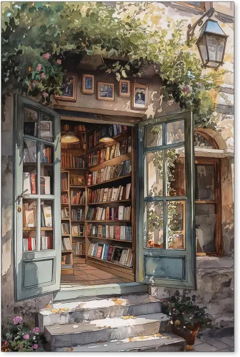 Vista 28 de Haitunone Arte de Pared de Lectura Femenina Victoriana Academia Oscura Libros Melancólicos Póster Pintura al Óleo Antigua Impresiones en Lienzo
