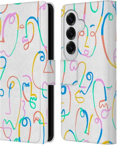 Vista 219 de Head Case Designs Officially Licensed Ninola Brushstrokes Multi Colorful Leather Wallet Case Compatible with Samsung Galaxy A07 4G