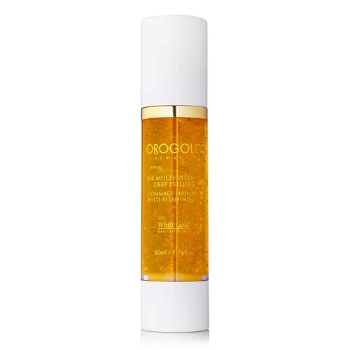 Vista 2 de OROGOLD Peeling profundo multivitamínico de 24 K, con vitamina C y ácido mandélico OROGOLD Exclusivo - Exfolia suavemente la piel muerta - Limpia
