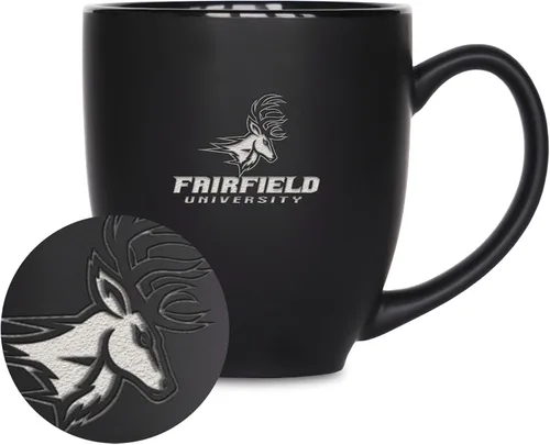 Vista 336 de Rico Industries - Taza de cerámica mate negra con grabado láser estándar de 15oz para NCAA (escuelas T & U) - Para bebidas calientes o frías