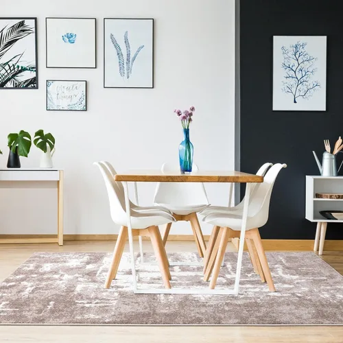 Vista 7 de LUXE WEAVERS Abstract Medium Pile Area Rug Beige 6x9