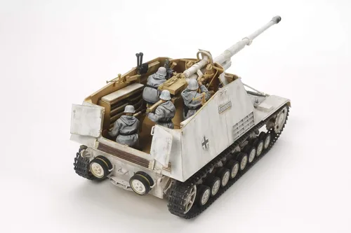 Vista 6 de Tamiya America, Inc 35335, Destructor de tanques pesados alemán Nashhorn, TAM35335 - Beige