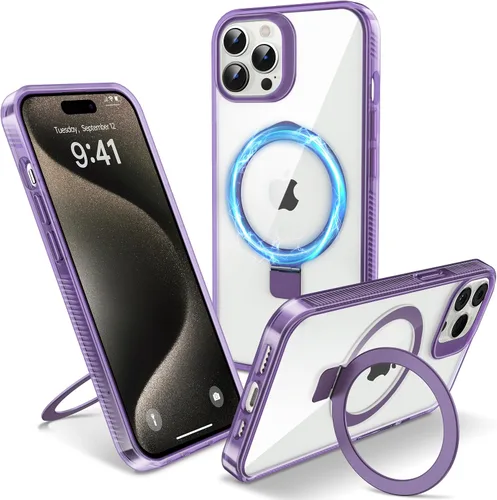 Vista 34 de Funda magnética para iPhone Air – [Soporte invisible integrado] [Compatible con MagSafe] [Protección contra caídas de grado militar] Cubierta