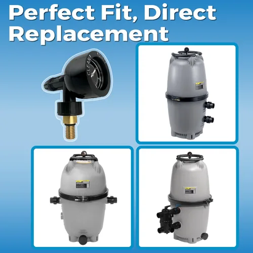 Vista 5 de Swimables Conjunto de alivio de aire compatible con filtro de piscina Jandy DEV/DEL R0357200 Compatible con manómetro Jandy y piezas Jandy DEL60