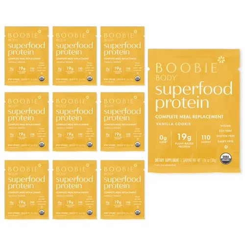 Vista 10 de Boobie Body Superfood Protein Batido para mamás, proteína en polvo para embarazo, apoyo a la lactancia para aumentar el suministro de leche