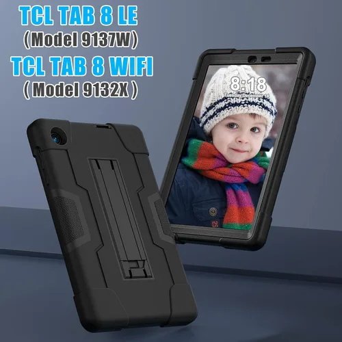 Vista 2 de Bingcok Funda TCL TAB 8 LE para niños, funda híbrida resistente de cuerpo completo a prueba de golpes para TCL Tab 8 LE (modelo: 9137W) 2023/TCL Tab