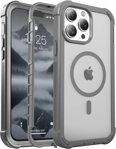 Vista 87 de jaroco - Funda magnética compatible con MagSafe para iPhone 11 de 6.1 pulgadas; protección de grado militar contra caídas, de doble capa