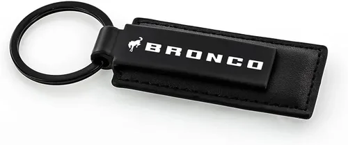 Vista 2 de Ford Bronco Llavero con Anilla, Etiqueta y Porta Llave Negro D