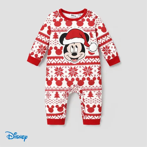 Vista 2 de Conjuntos familiares de Disney a juego para parejas, chaqueta de manga larga, sudadera Mommy and Me Minnie, color negro y rojo