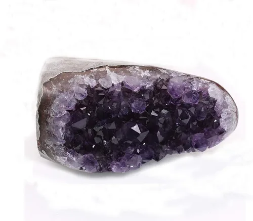Vista 6 de StoneStory Piedra natural de racimo de amatista uruguay para cristales curativos para decoración del hogar Reiki de 14.11-17.64 oz