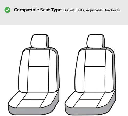 Vista 5 de Covercraft Carhartt SeatSaver Fundas de Asiento Personalizadas Compatible con Toyota Tacoma 2016-2023 Asientos Tipo Bucket de Primera Fila, Duck