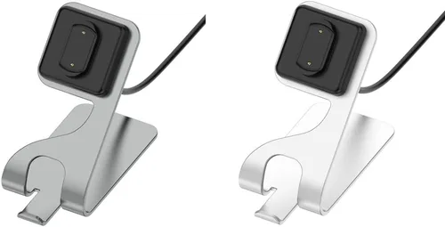 Vista 2 de Soporte magnético de carga rápida para Huami para AMAZFIT GTS 3 / GTR 3 / GTR 3 Pro Plateado