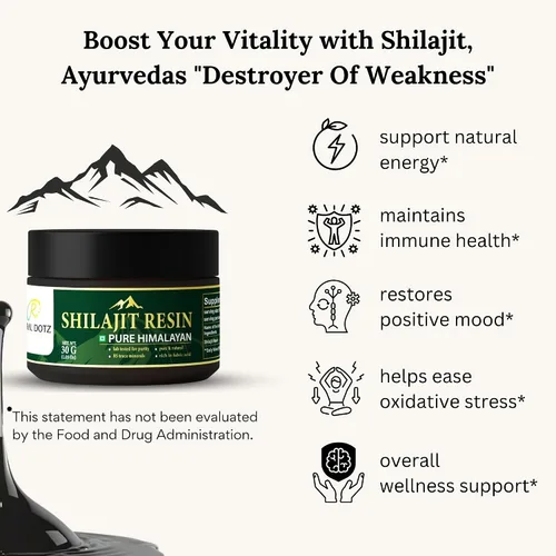 Vista 9 de RuralDotz - Resina Shilajit del Himalaya – 100% natural – 500 mg por porción – Auténtico tono mineral del Himalaya para energía, fuerza y vitalidad
