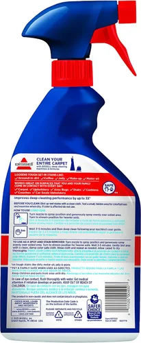 Vista 2 de BISSELL Tough Oxy Stain - Fórmula de pretratamiento, 22 onzas líquidas, paquete de 2