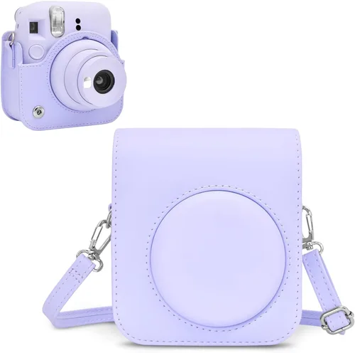 Vista 11 de Rieibi - Estuche para cámara compatible con Fuji Instax Mini 12 - Funda de transporte para cámara instantánea Fujifilm Instax Mini 12 - Funda mini