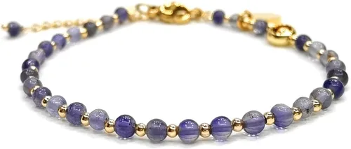 Vista 28 de Morchic 3mm Natural Gemstone Beaded Bracelet for Women, Dainty Tiny Charm Jewelry, Adjustable 7.1-8.6" Ideal Birthday Holiday Gift