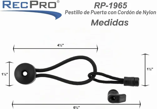 Vista 6 de RecPro Soporte de puerta de bolsillo para caravana Cuerda elástica con lengüeta para tirar