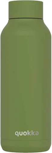 Vista 5 de Quokka Frasco térmico de acero inoxidable con lirios azules sólidos 17.2 fl oz