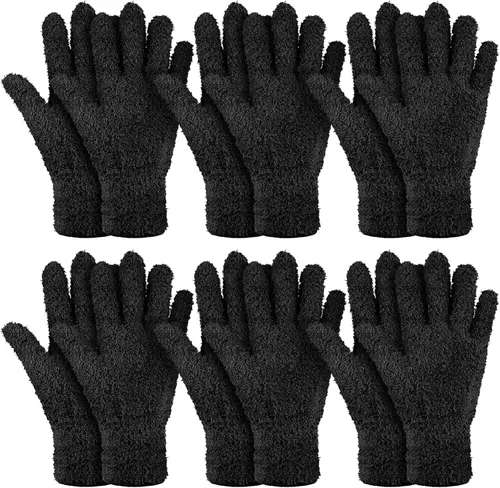 Vista 31 de Patelai 12 pares de guantes de microfibra para plantas y hojas, talla S Colores surtidos