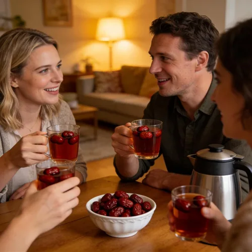 Vista 8 de Trxamzy Dátiles rojos chinos de azufaifo seco natural premium, sin OMG, 1 libra, para aperitivos, hornear, té, sopa