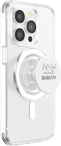 Vista 3 de Solo una chica que ama el sábado. PopSockets MagSafe PopGrip para iPhone