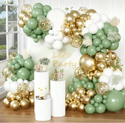 Vista 17 de Kit de guirnalda de arco de globos burdeos, 154 globos burdeos granate negro y dorado para baby shows, boda, novia, despedida de soltera, asistente