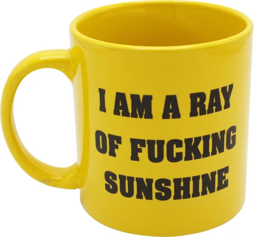 Vista 2 de Island Dogs Taza de café I Am A Ray of Fucking Sunshine