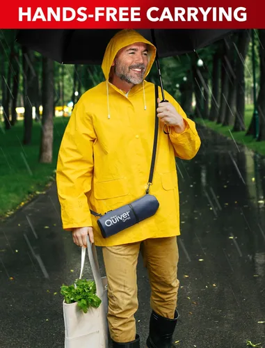 Vista 56 de REPEL Windproof Travel Umbrella - Compact & Withstands Winds up to 85MPH , Strongest Premium Auto Folding Umbrella for Rain and Sun - Durable, Light